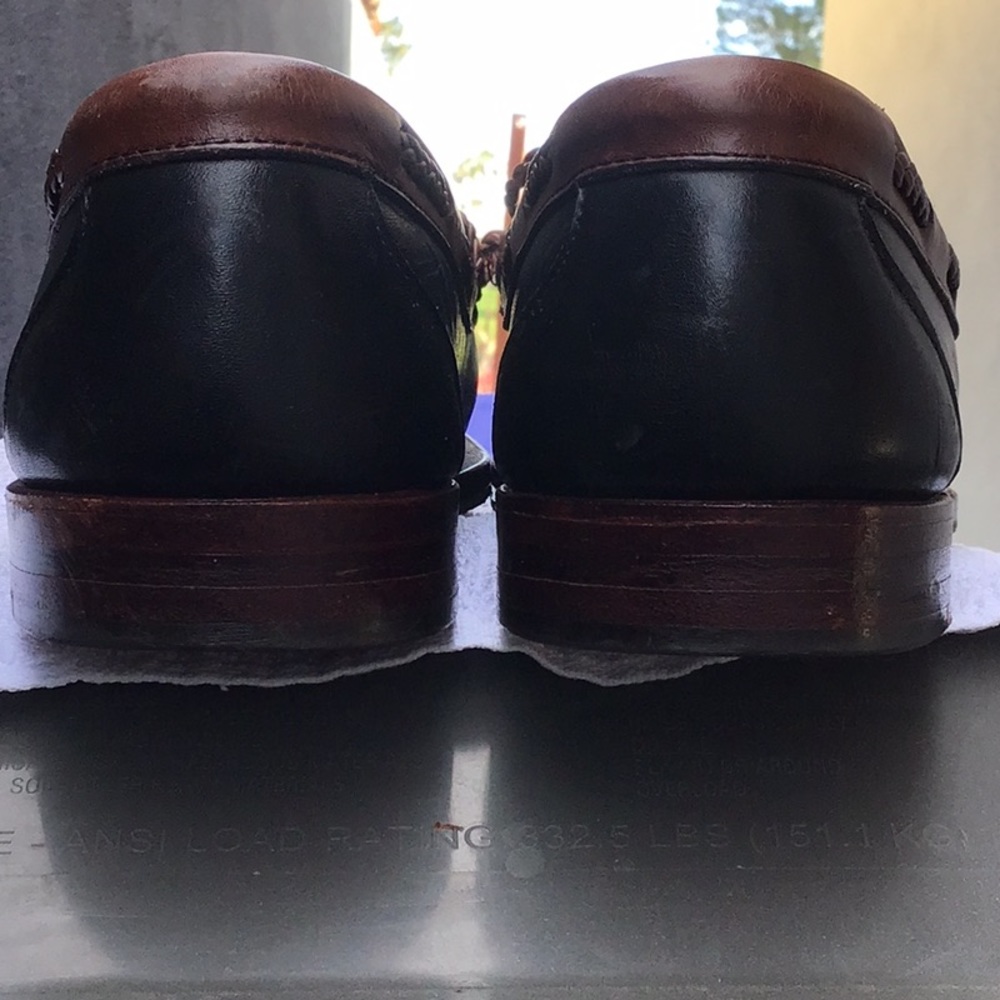 FootJoy made in the USA 9/D leather loafers used conditions - Picture 9 of 12
